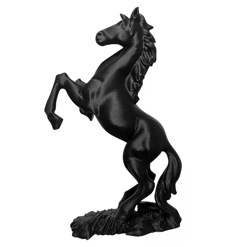 Home Office Logo - 3D-gedruckte Pegasus-Skulptur, Pferdejahr-Ornament, Pferdestatue, modernes Tierkunst-Dekor,