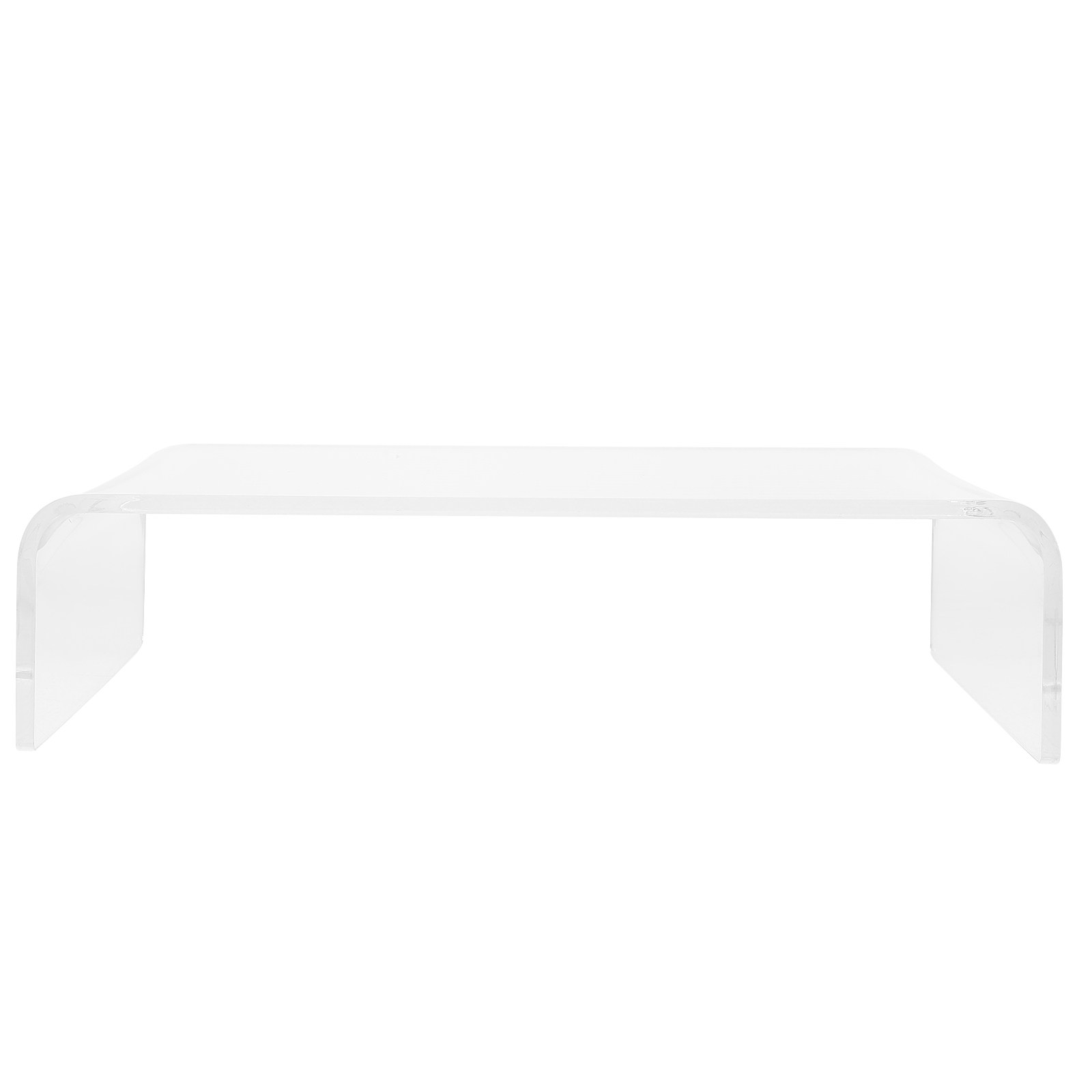 Monitor Riser Stand - Acryl-Computermonitorständer, robuster, transparenter Schreibtisch-Erhöher für eine