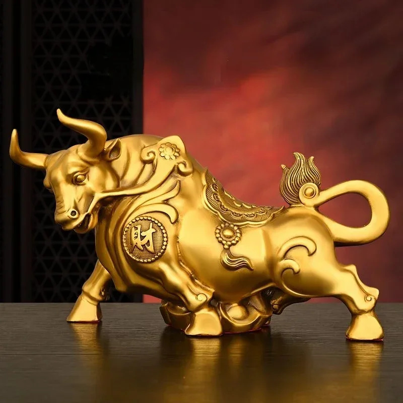 Home Office Marketing - Feng Shui Kupfer Kuh Ornament, Reichtum