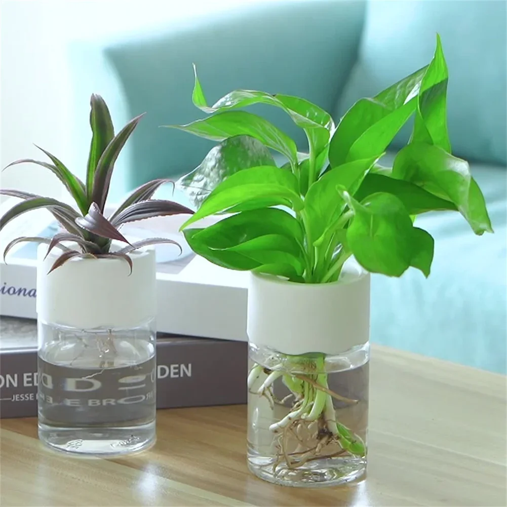 Plant Desk Mini - Mini Hydroponischer Blumentopf Transparente Pflanzenvase ohne
