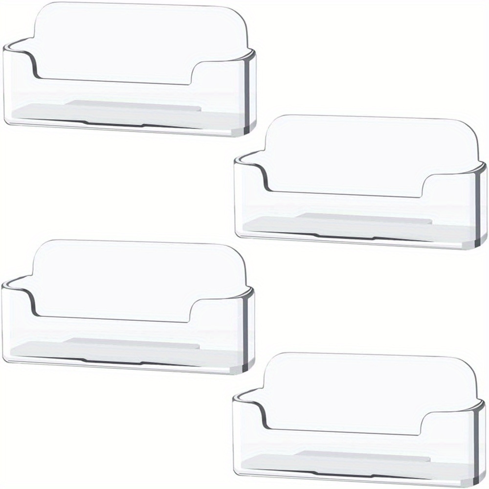 Document Holder Stand - 4 Stück/8 Stück/16 Stück durchsichtiger Kunststoff-Visitenkartenhalter,