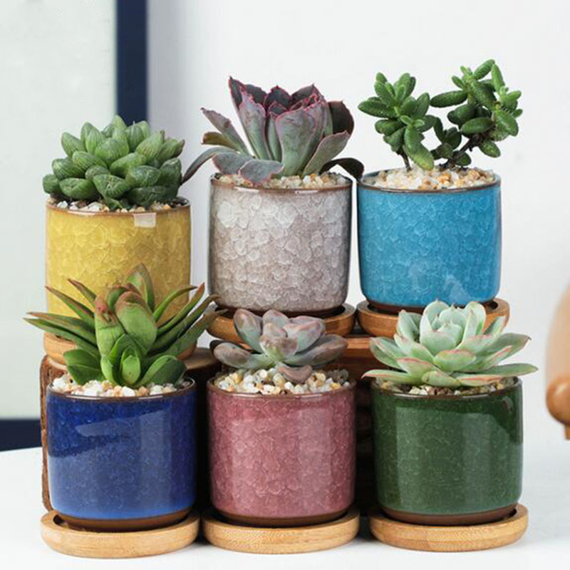 Plant Desk Mini - 6 teile/satz Keramik Blumentopf Set Mini
