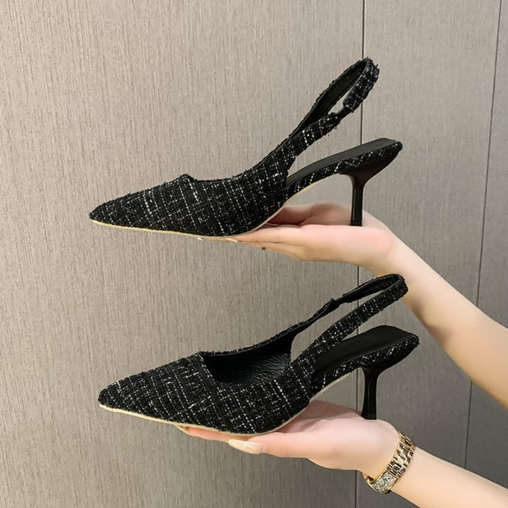 Home Office Inspiration - Elegante Slingback-Stilettos für Bürodamen, Sommerliche Rückenfreie