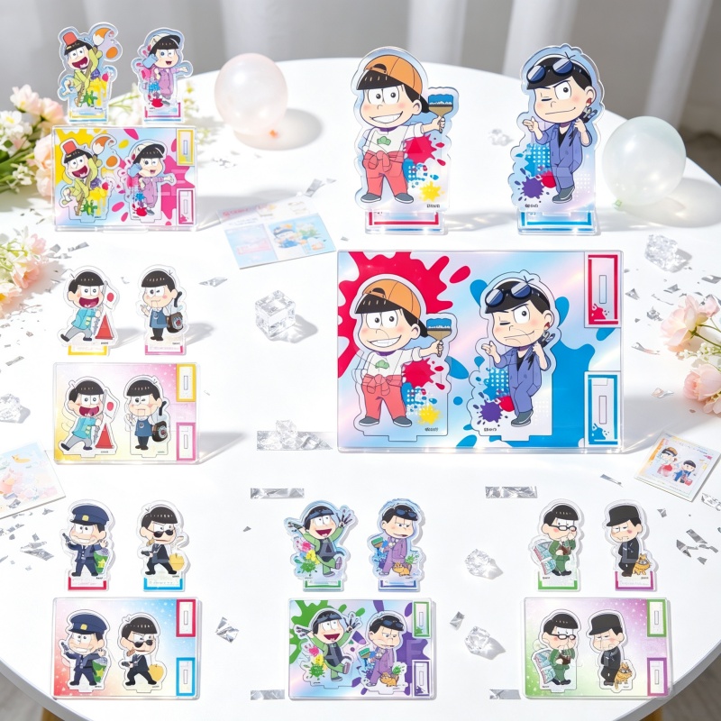 Standing Desk Electric - Acryl-Standfiguren-Schlüsselanhänger Mr. Osomatsu Anime 10CM Osomatsu