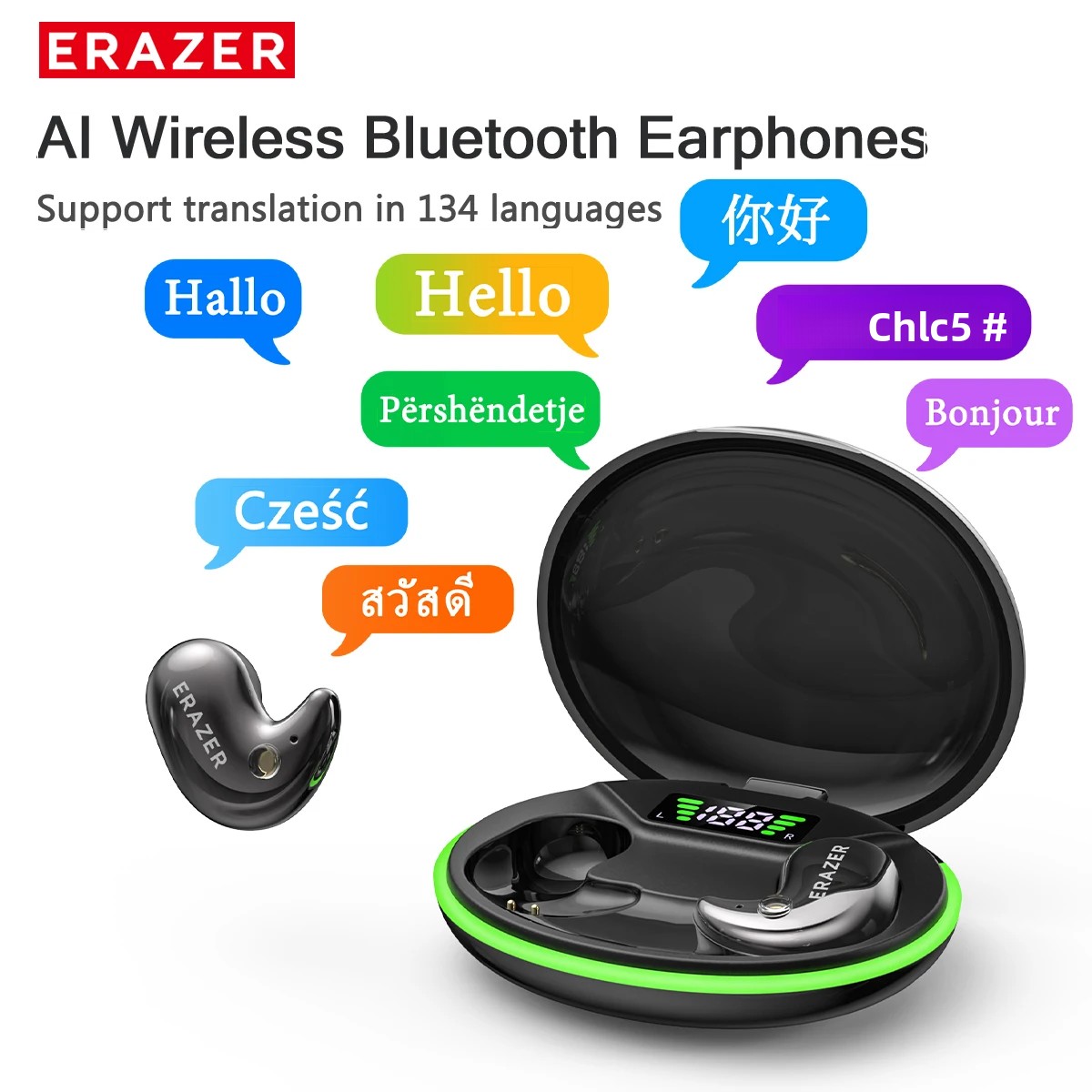 Noise Canceling Headphones - EARZER XF58 In-Ear Bluetooth-Kopfhörer mit Mikrofon,