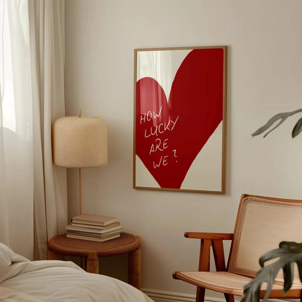 Home Office Inspiration - How Lucky Are We Pink Rot
