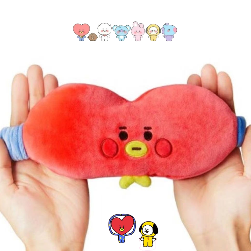 Home Office Inspiration - BT21 Cartoon Niedliche Plüsch-Augenmaske Kawaii Unisex