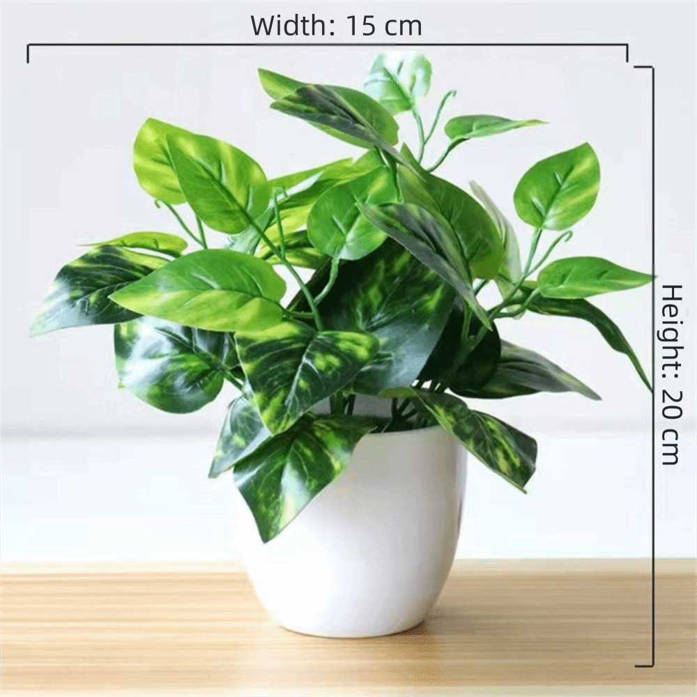 Plant Desk Mini - Mini Künstliche Topfpflanzen Bonsai Tischdekoration Topfornamente