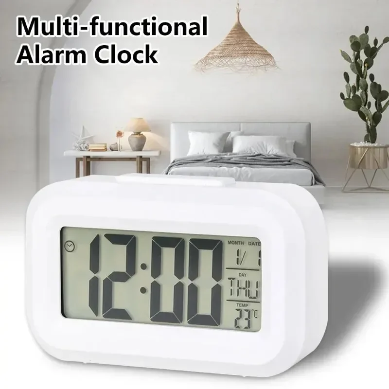 Led Desk Clock - LED Digitaler Wecker mit Hintergrundbeleuchtung, Datums-