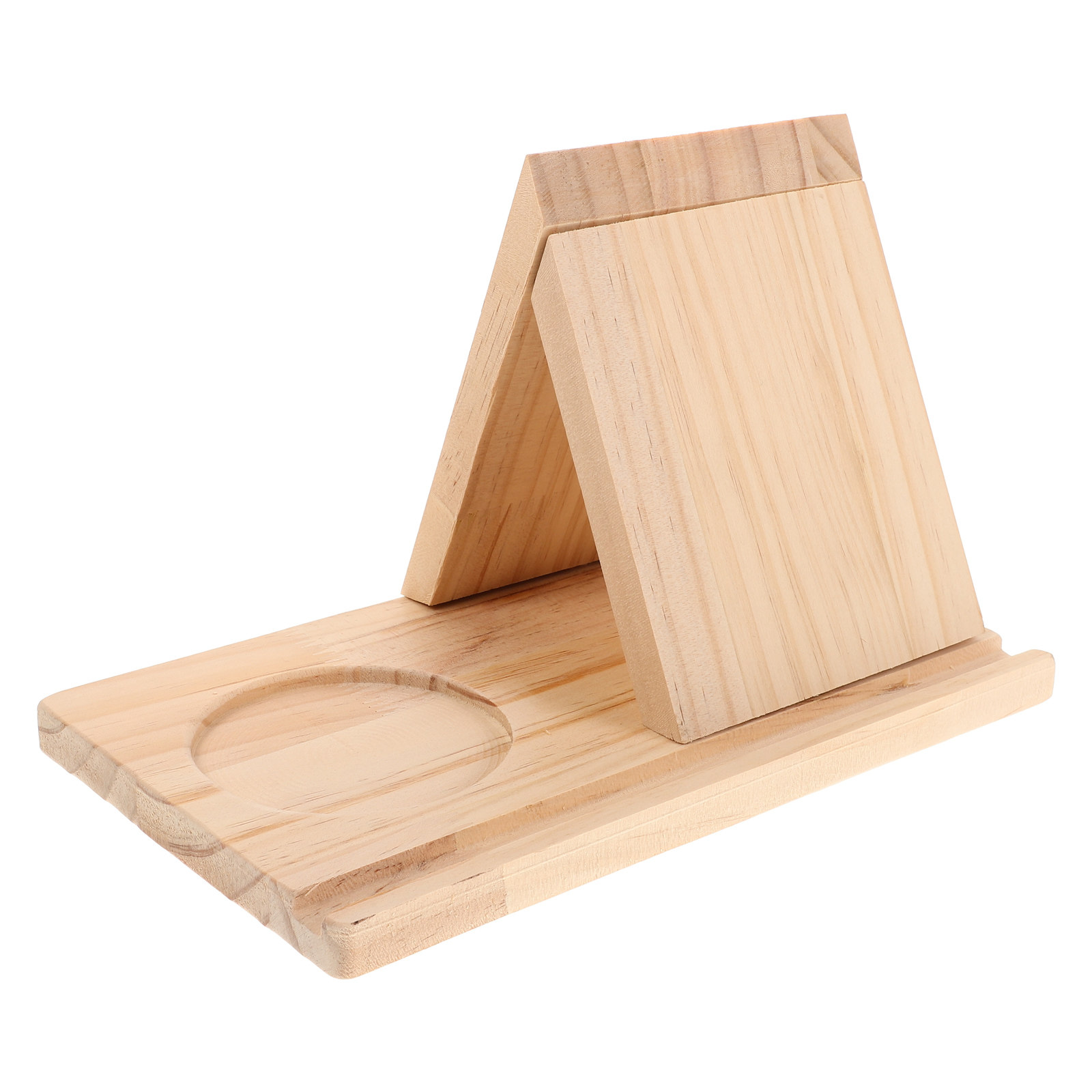 Document Holder Stand - Dreieckiger Bücherständer aus Holz, freihändiger Leseständer