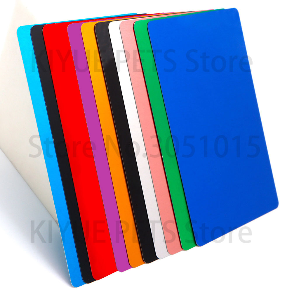 Home Office Logo - 100PCS Tragbare Metall Visitenkarte Aluminium Blank