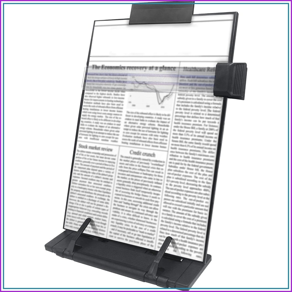 Document Holder Stand - Verstellbarer 7-Positionen-Dokumentenhalter für den Schreibtisch -