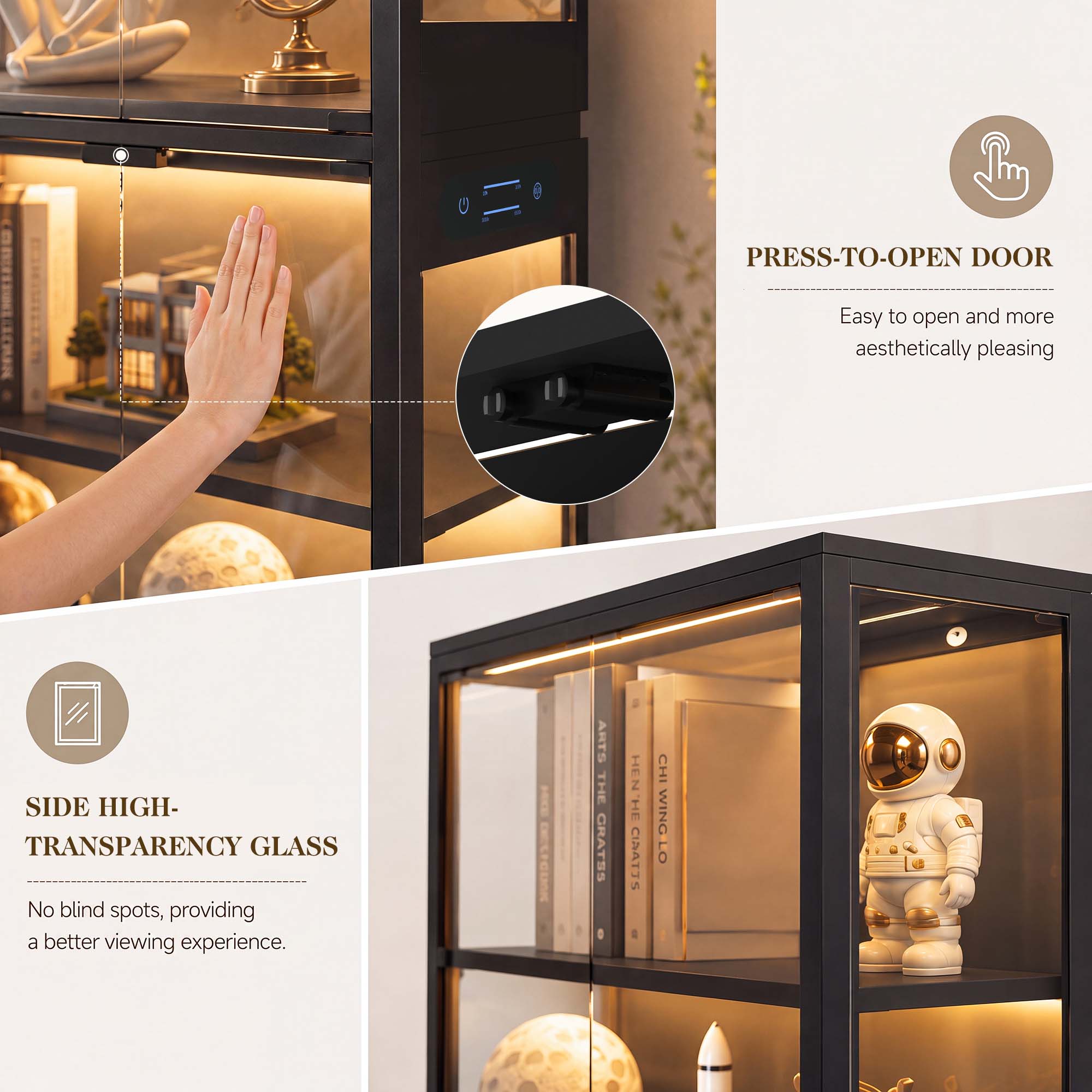 TCGBKAF 5-stufiger Vitrinensch – Home Office Inspiration Bewertung und Preis