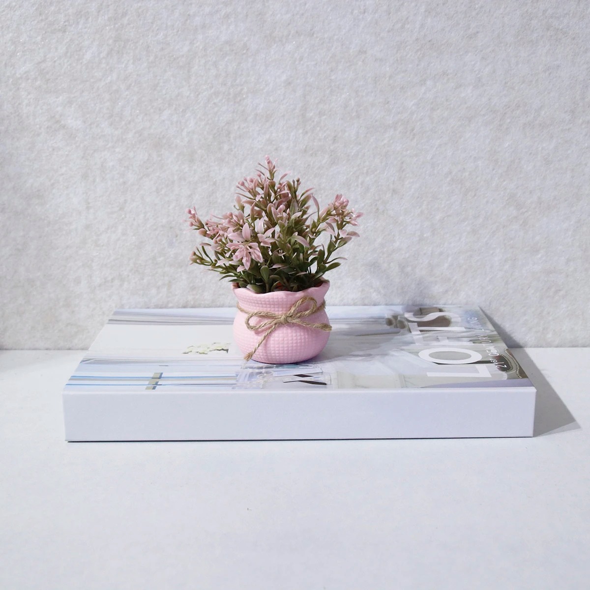 Mini künstliche rosa Serie Blu – Plant Desk Mini Bewertung und Preis