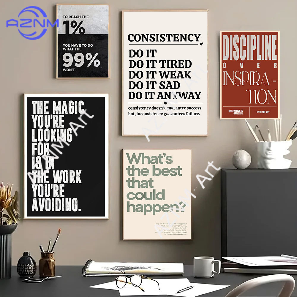Minimalistische Motivationszit – Home Office Inspiration Bewertung und Preis