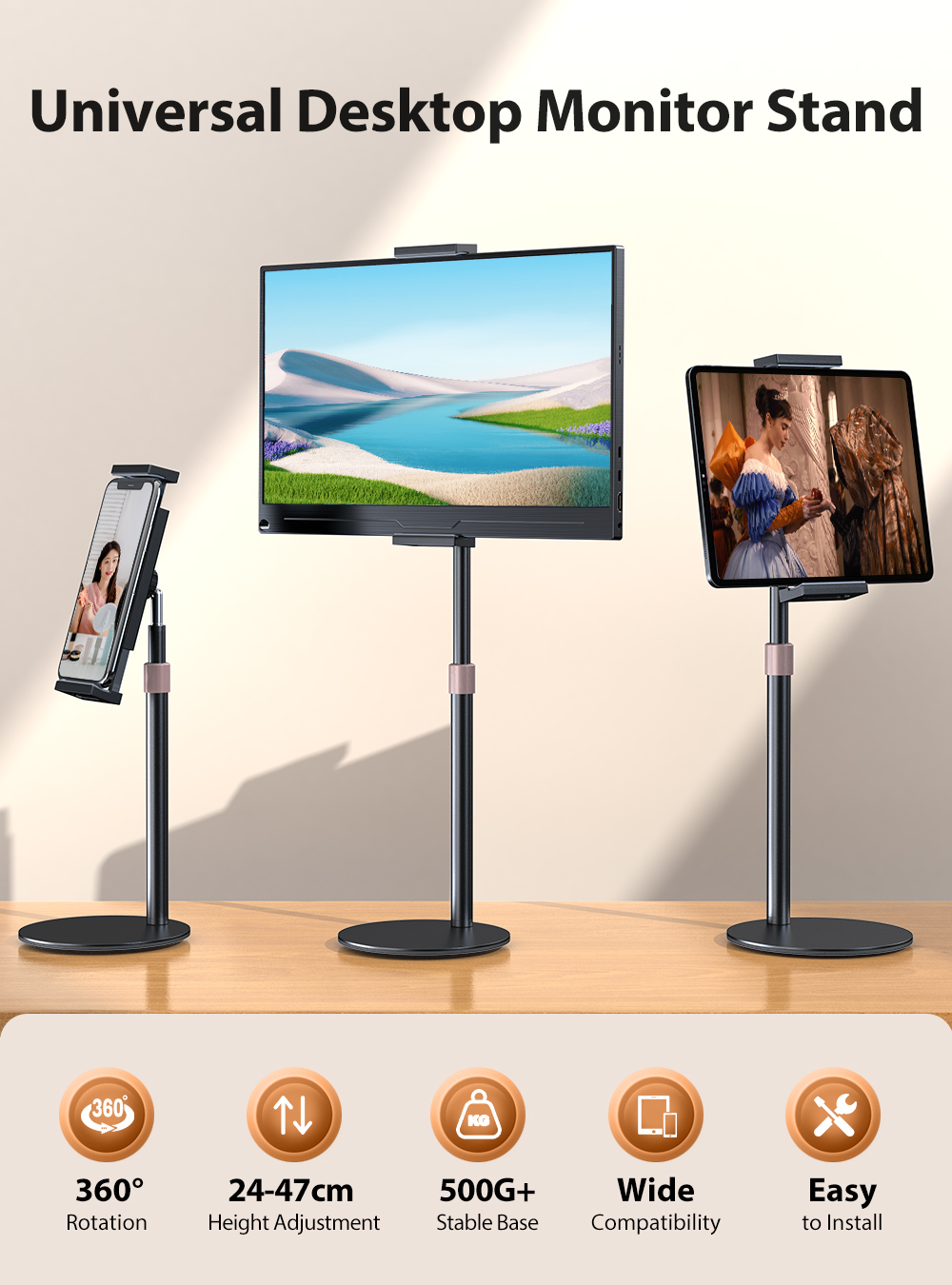 Drehbarer Tragbarer Monitorstä – Monitor Riser Stand Bewertung und Preis