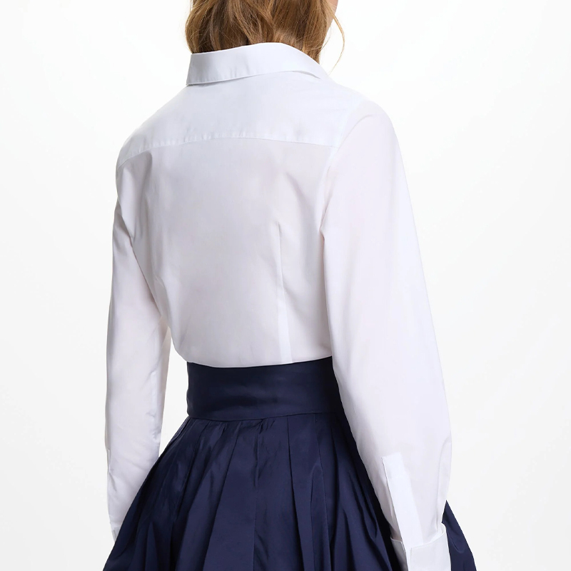 CH Damen Elegantes Weißes Hemd – Home Office Logo Bewertung und Preis