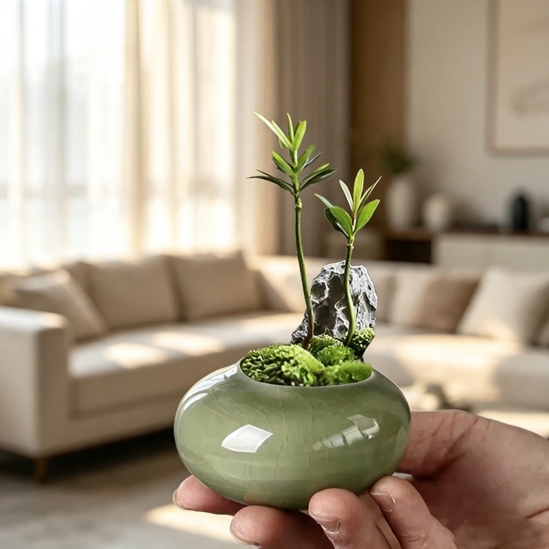 Mini Eisriss-Glasierte Pflanze – Plant Desk Mini Bewertung und Preis