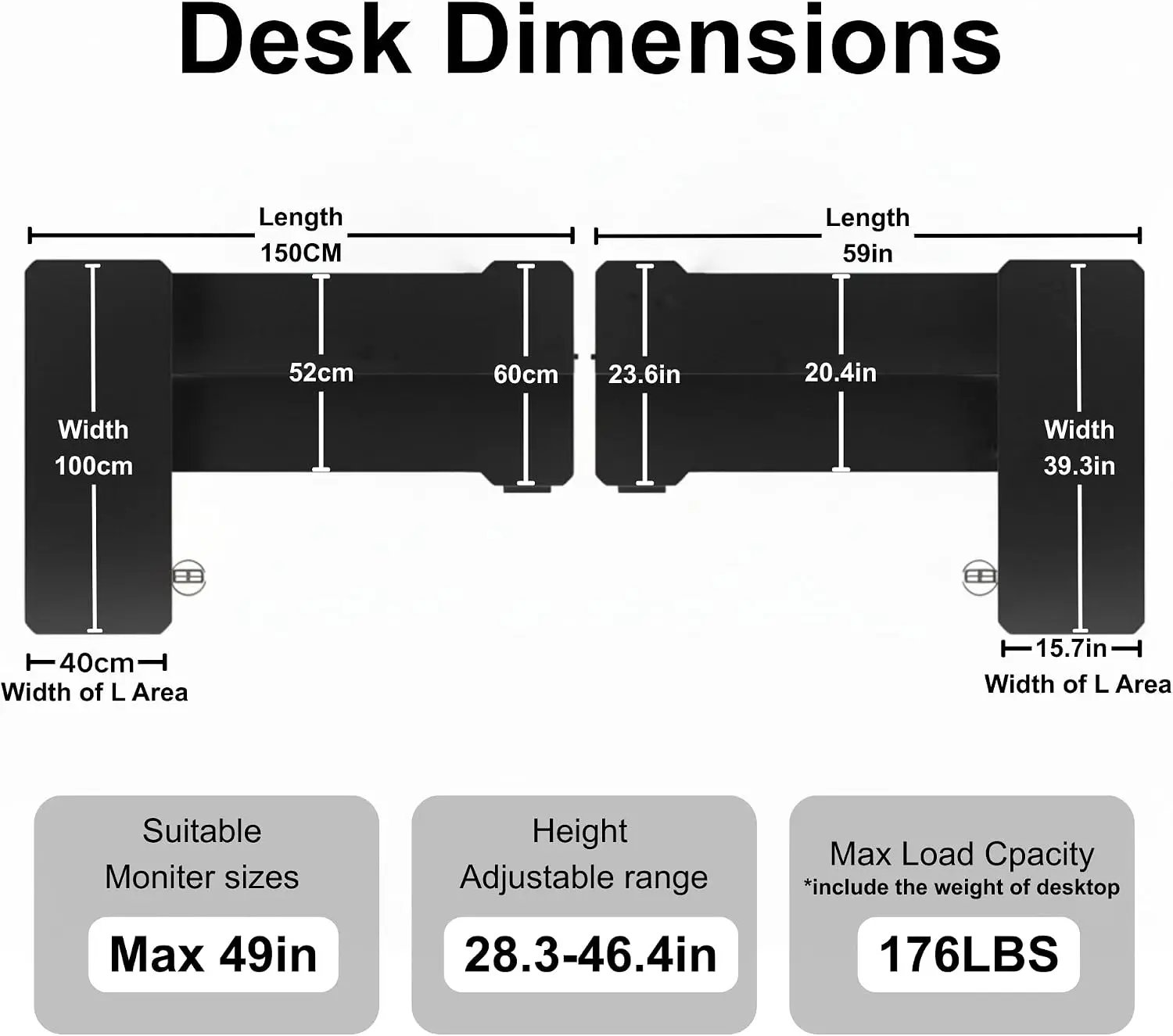 L-förmiger elektrischer Stehsc – Standing Desk Electric Bewertung und Preis