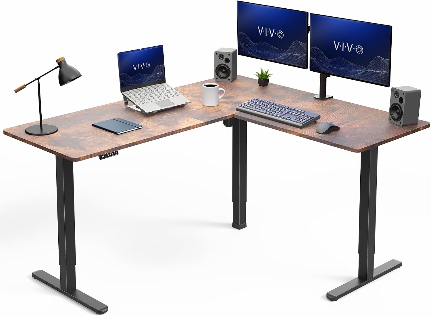 Rustikaler Vintage-Eckschreibt – Standing Desk Electric Bewertung und Preis