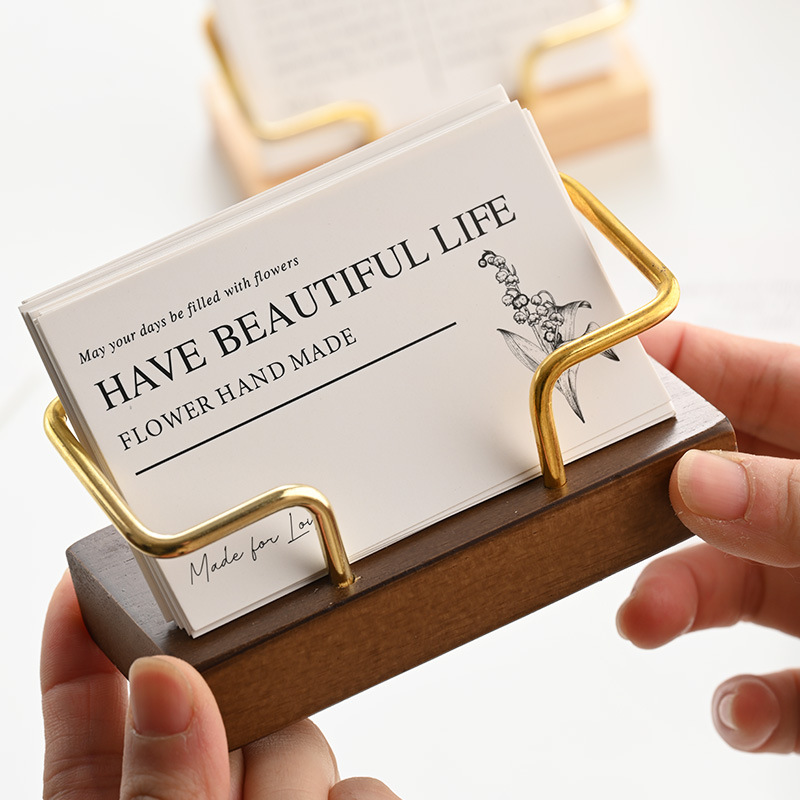 Hölzerner Visitenkartenhalter  – Document Holder Stand Bewertung und Preis