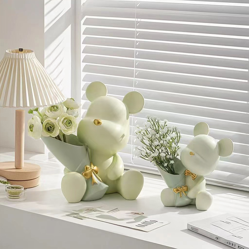 Niedliche Mini-Bär-Vase, kreat – Plant Desk Mini Bewertung und Preis