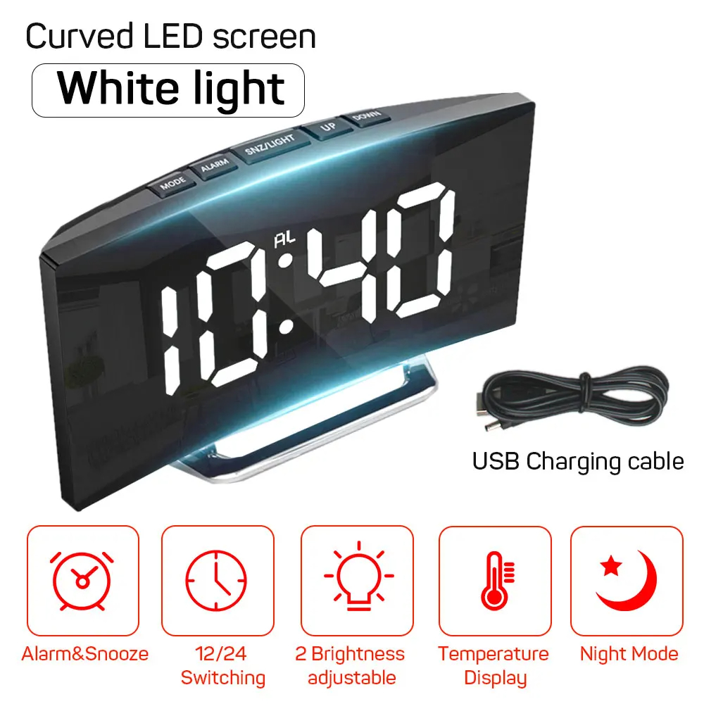 1 Stück LED-Spiegel Digitaluhr – Led Desk Clock Bewertung und Preis