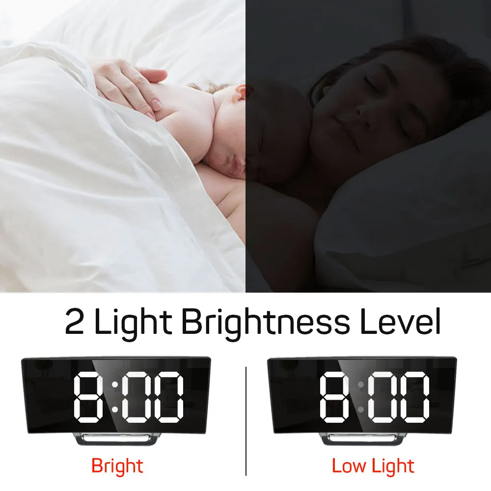 1 Stück LED-Spiegel Digitaluhr – Led Desk Clock Bewertung und Preis