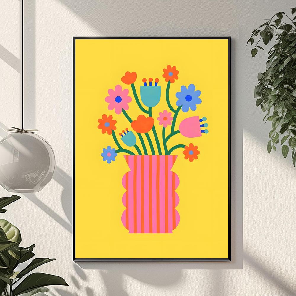 Rosa Blumenmarkt Vase Gemälde  – Home Office Marketing Bewertung und Preis