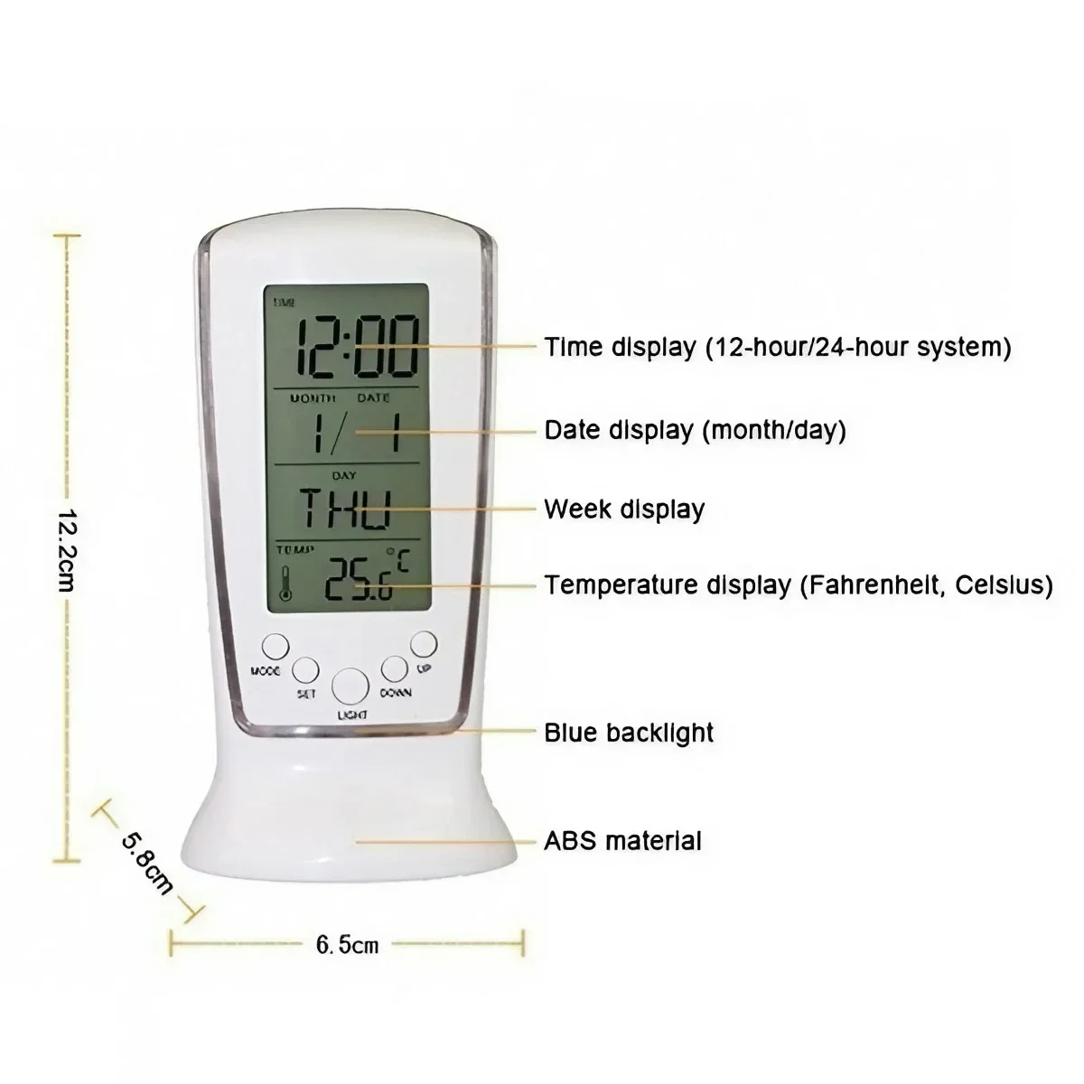 Kalender Uhr Digitale LED Uhr  – Led Desk Clock Bewertung und Preis