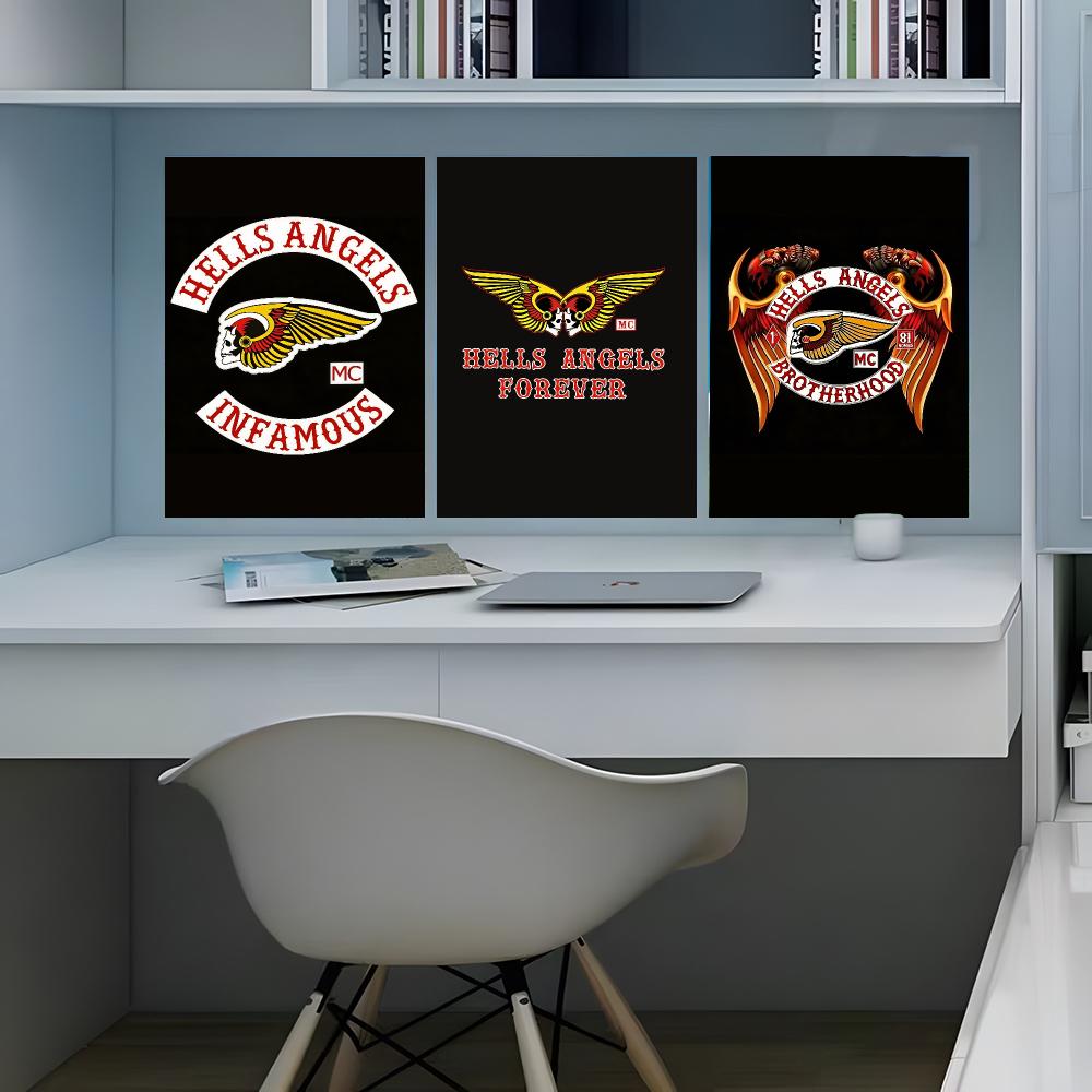 H-Hells A-Angels Logo-Poster,  – Home Office Logo Bewertung und Preis