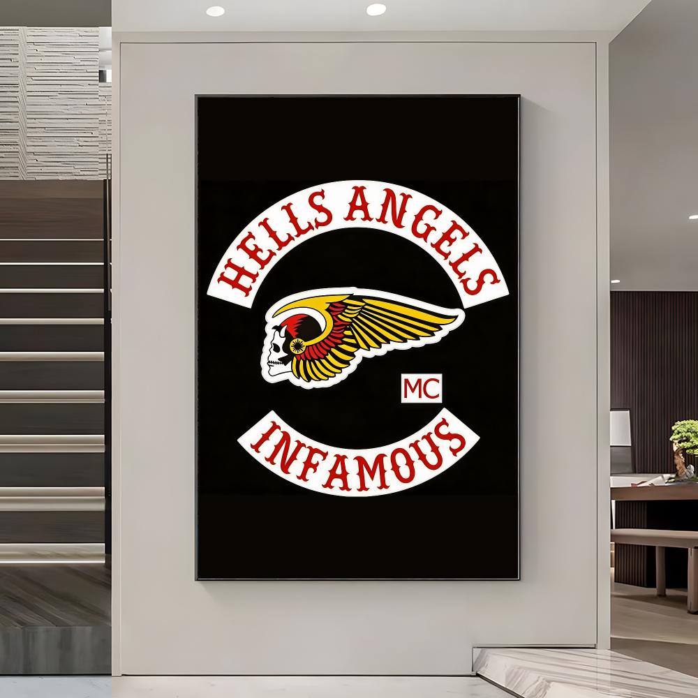 H-Hells A-Angels Logo-Poster,  – Home Office Logo Bewertung und Preis