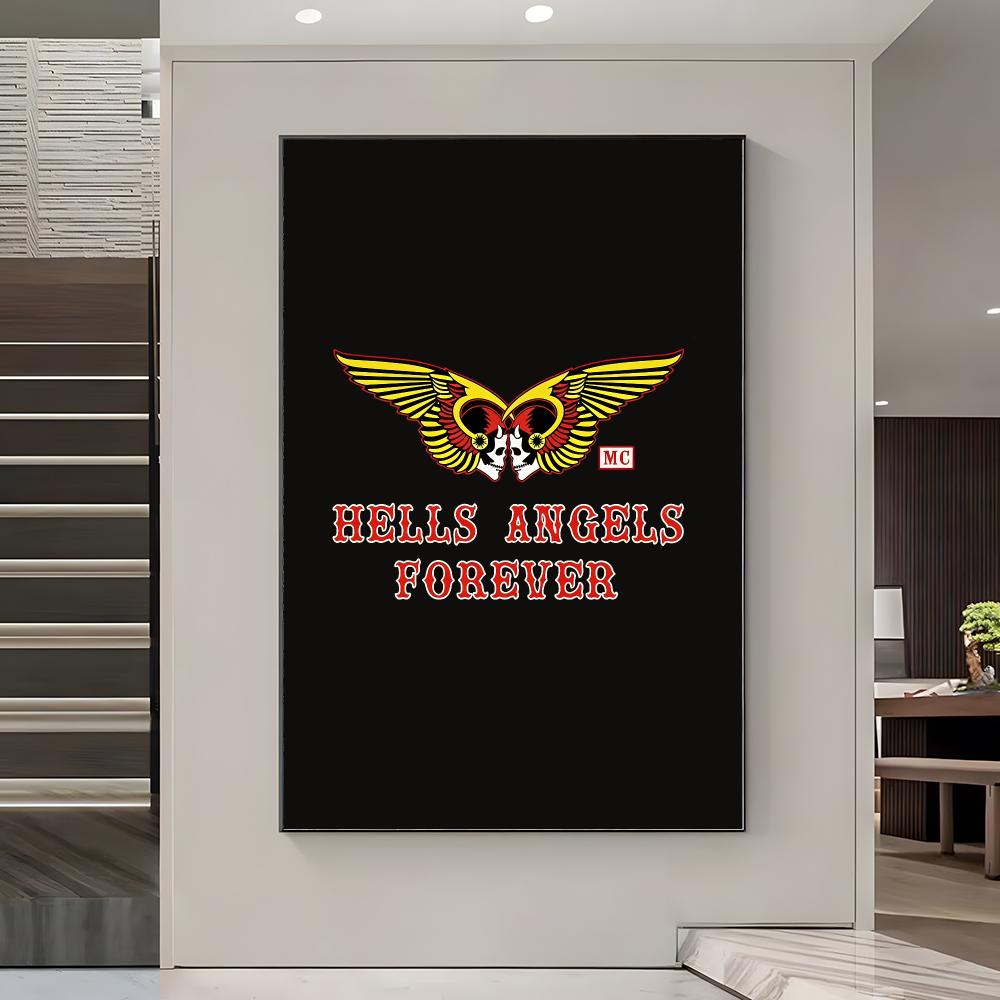 H-Hells A-Angels Logo-Poster,  – Home Office Logo Bewertung und Preis