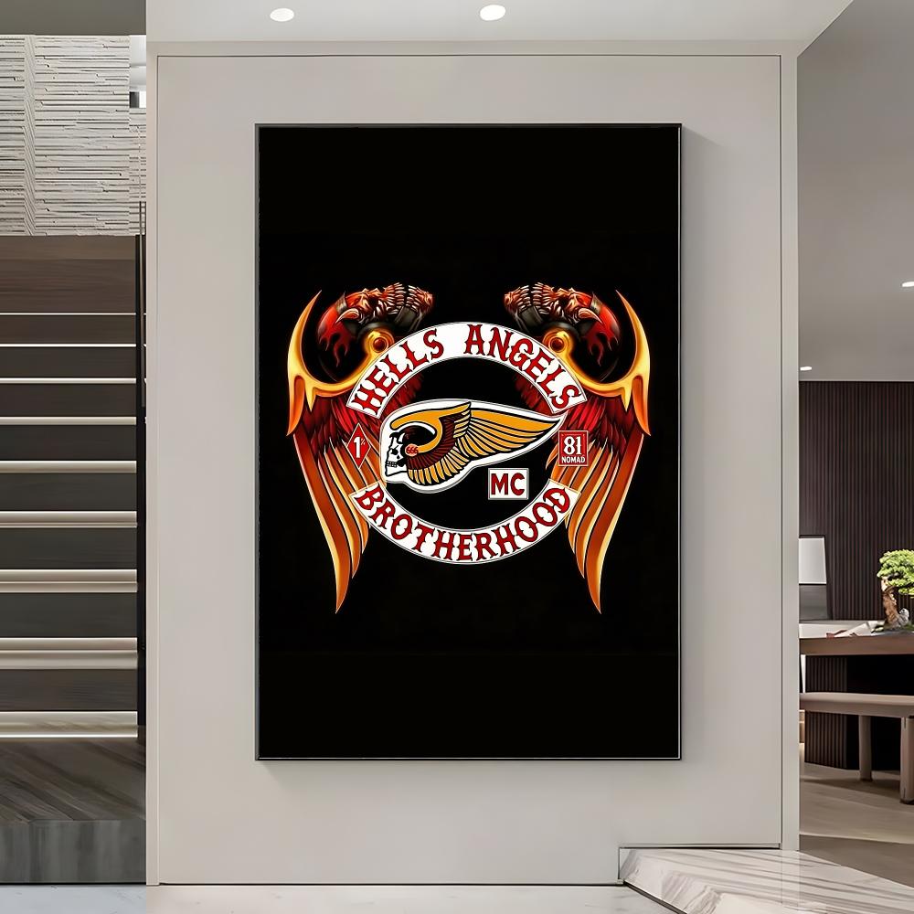 H-Hells A-Angels Logo-Poster,  – Home Office Logo Bewertung und Preis