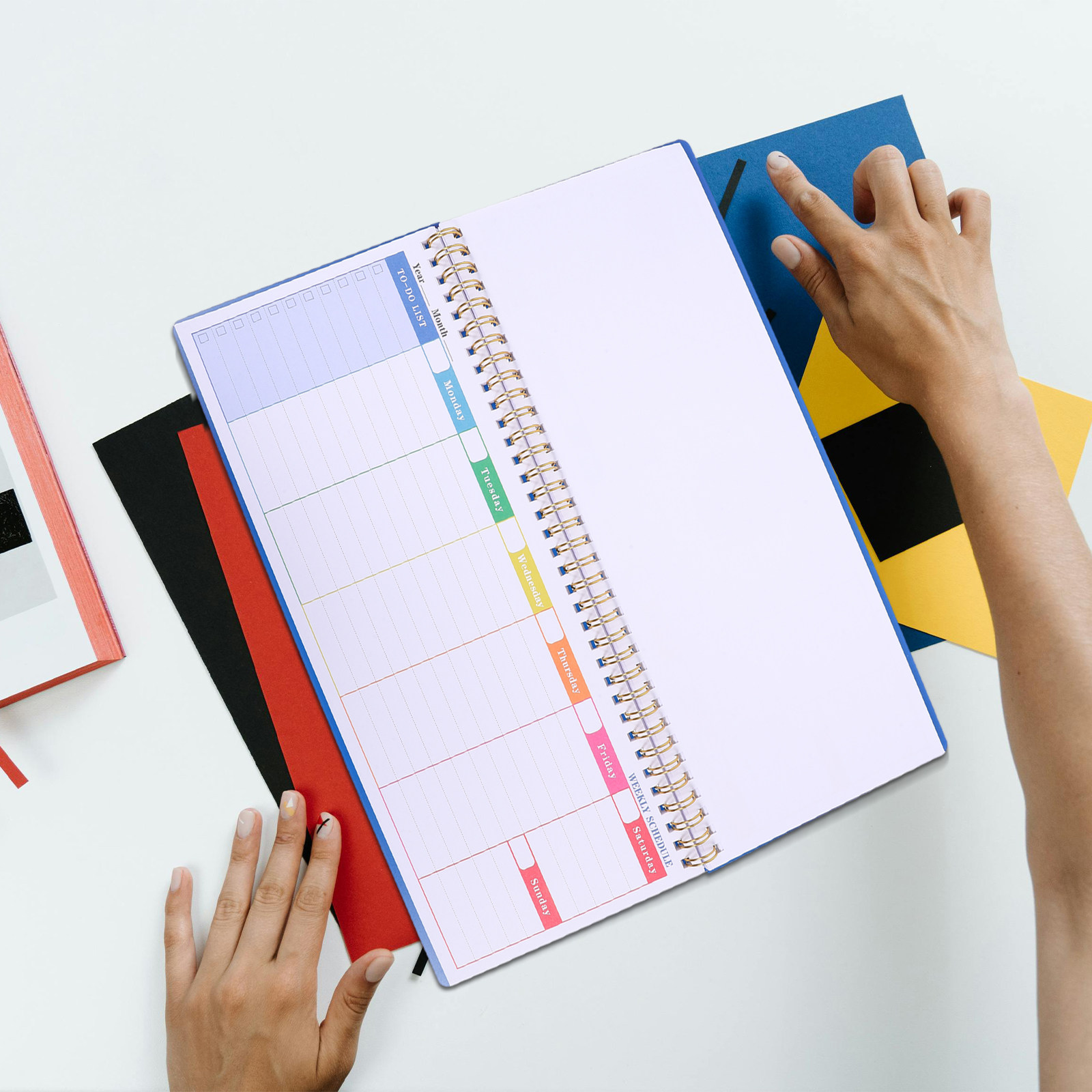 Blauer Wochenplaner, ungedatie – English Home Office Bewertung und Preis