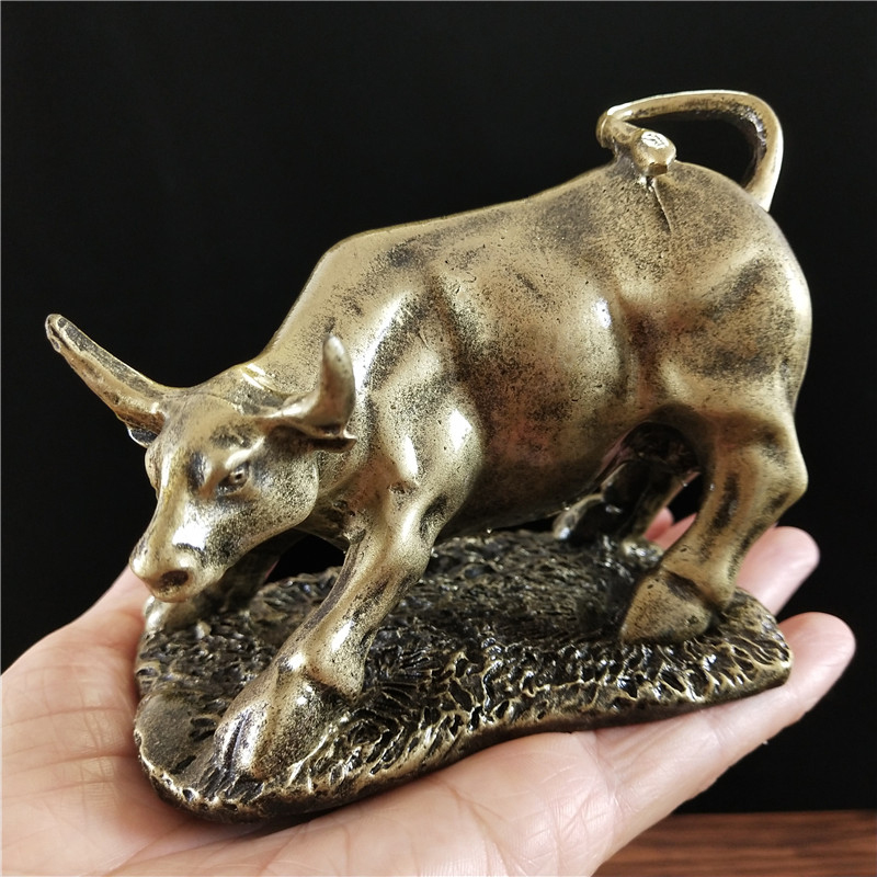 Bronze-Bullenstatue als Wandde – Home Office Marketing Bewertung und Preis