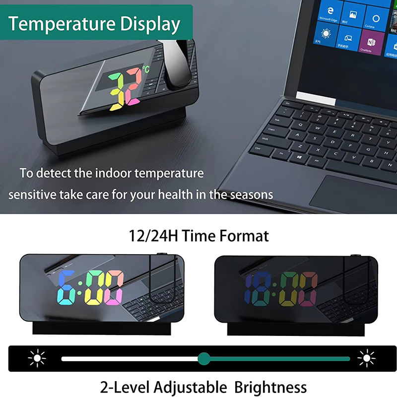 Projektionswecker, Schreibtisc – Led Desk Clock Bewertung und Preis