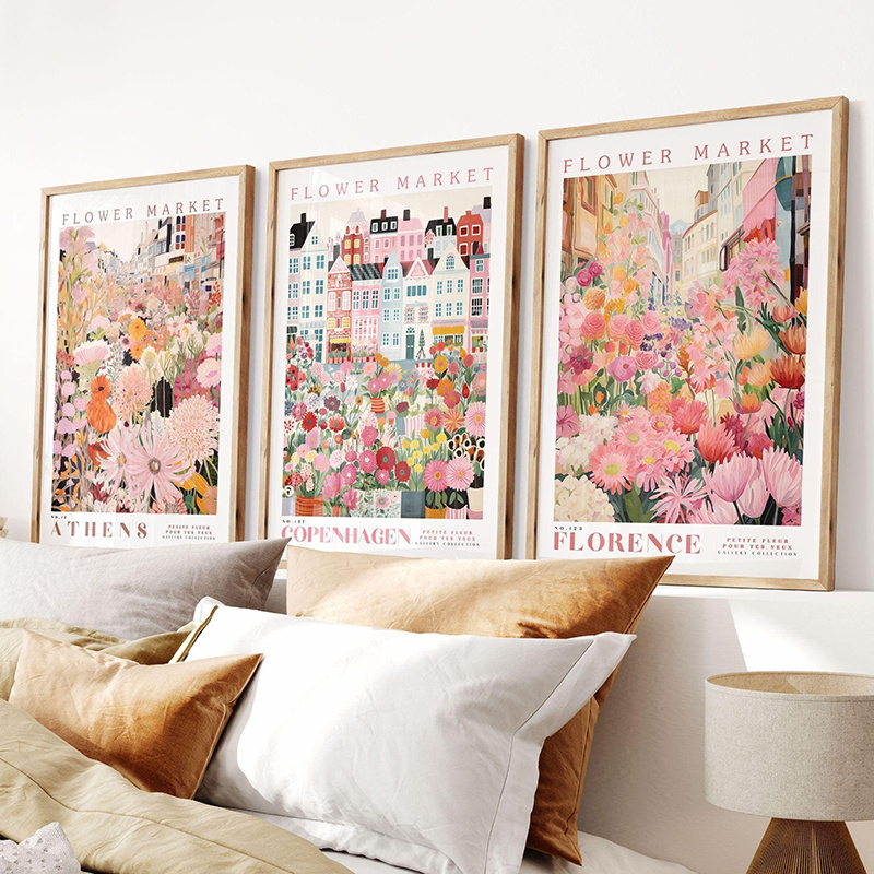 3-teiliges Set Moderne Blumenm – Home Office Marketing Bewertung und Preis