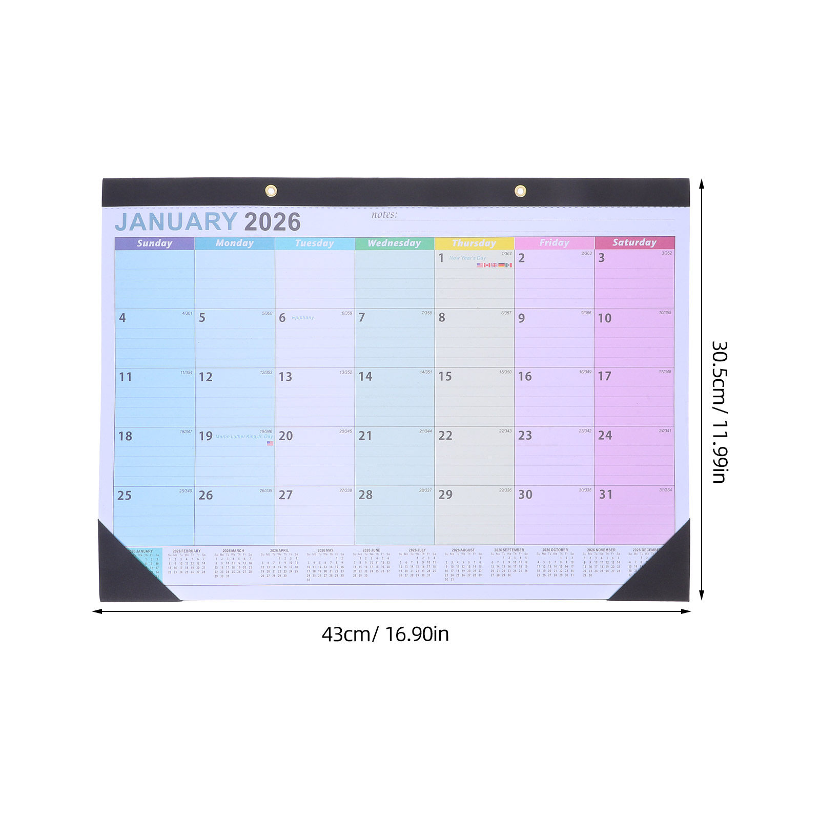 Wandkalender 2026, 18-Monats-H – English Home Office Bewertung und Preis