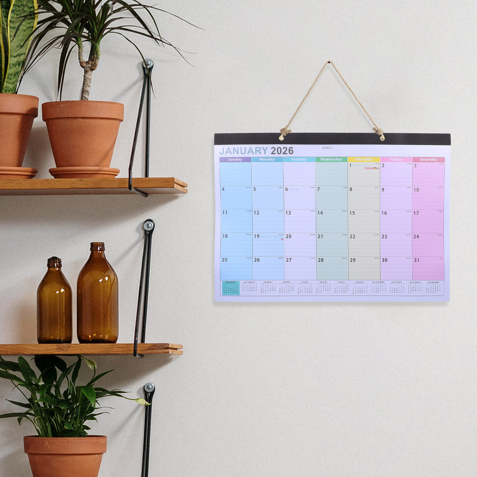 Wandkalender 2026, 18-Monats-H – English Home Office Bewertung und Preis