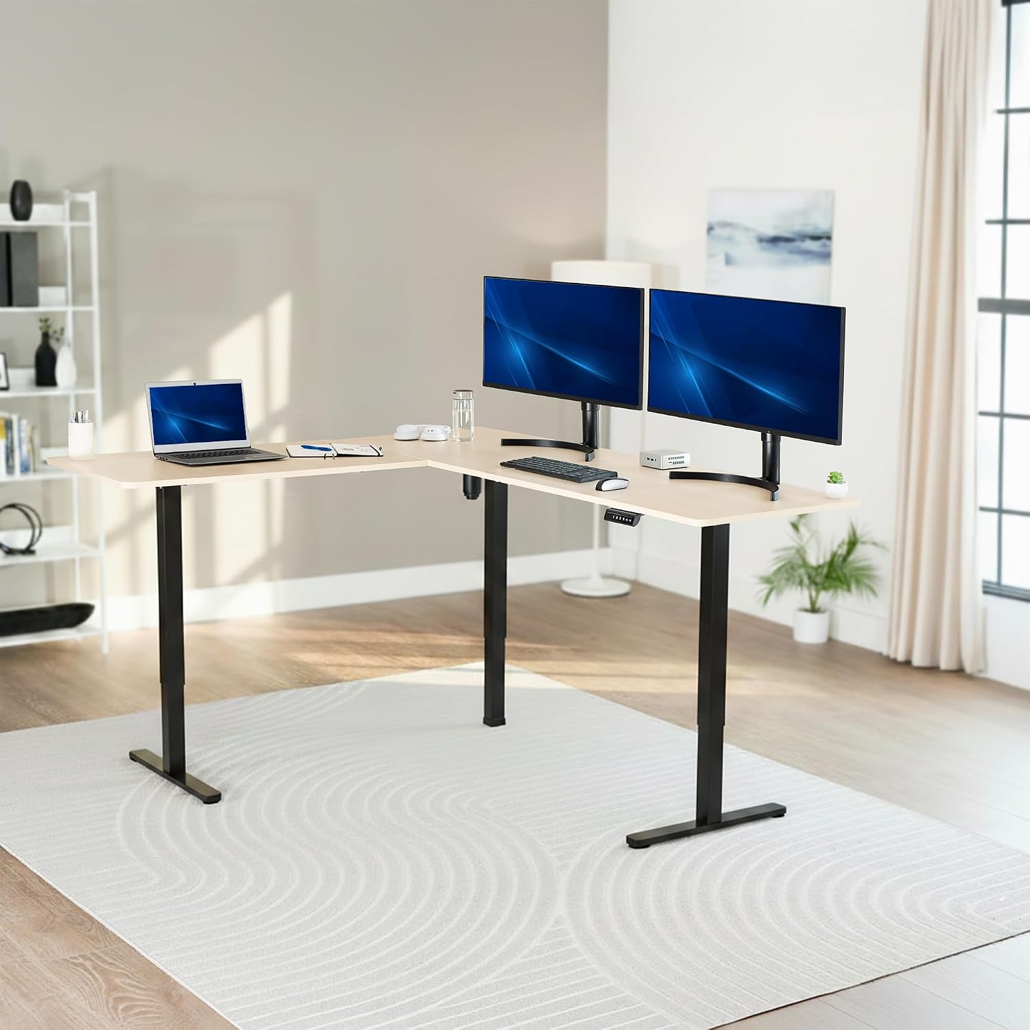 Hellholz 75x63 Zoll Eck-Stehsc – Standing Desk Electric Bewertung und Preis