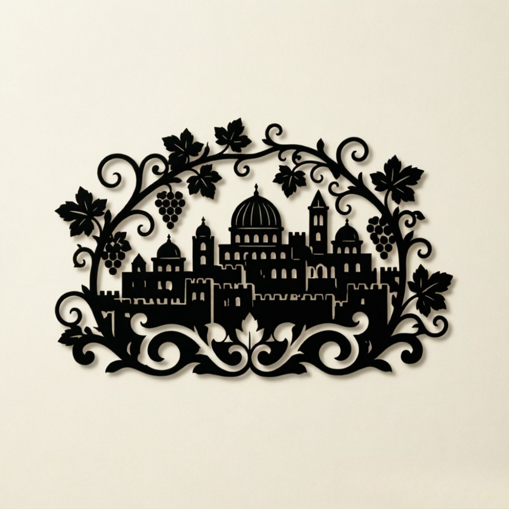 CIFBUY Eisen-Wandkunst Jerusal – Home Office For Bewertung und Preis