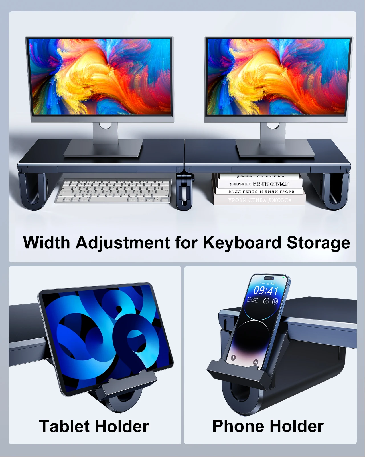 Oatsbasf Dual Monitor Ständer  – Monitor Riser Stand Bewertung und Preis