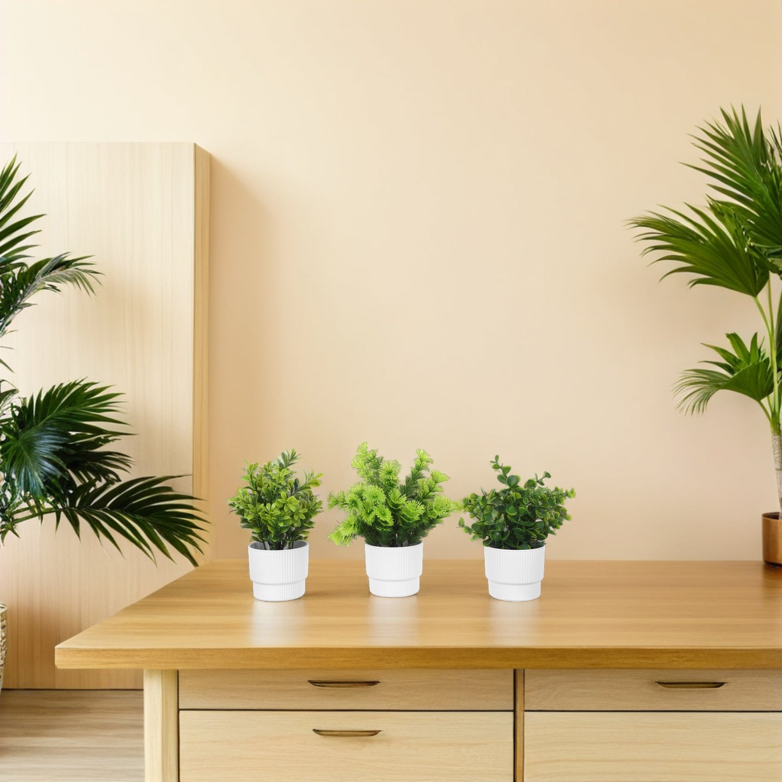 3 Stück künstliche Bonsai-Euka – Home Office Simulator Bewertung und Preis