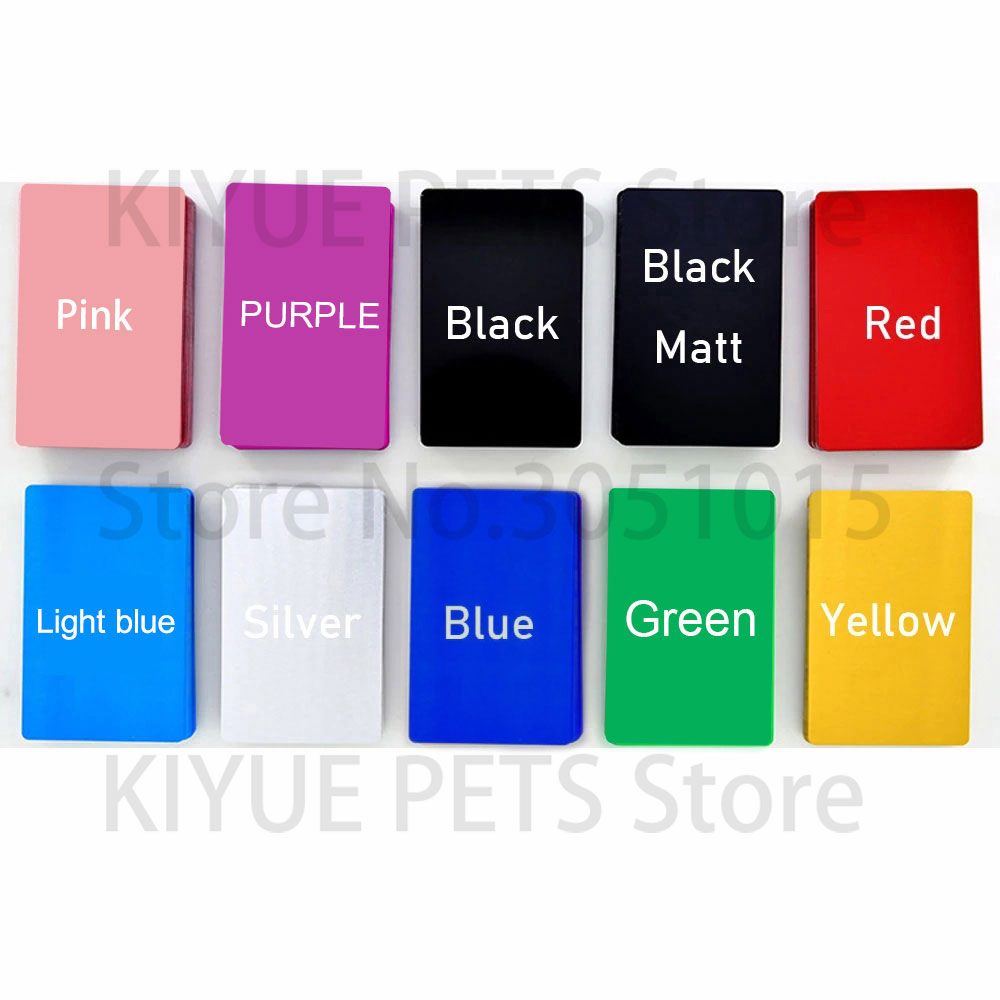 100PCS Tragbare Metall Visiten – Home Office Logo Bewertung und Preis